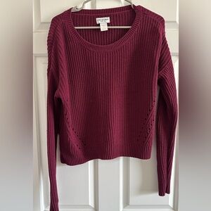 Arizona Jean Company Women's Knit Sweater - Deep Red